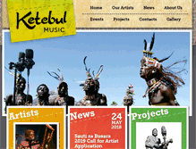 Tablet Screenshot of ketebulmusic.org